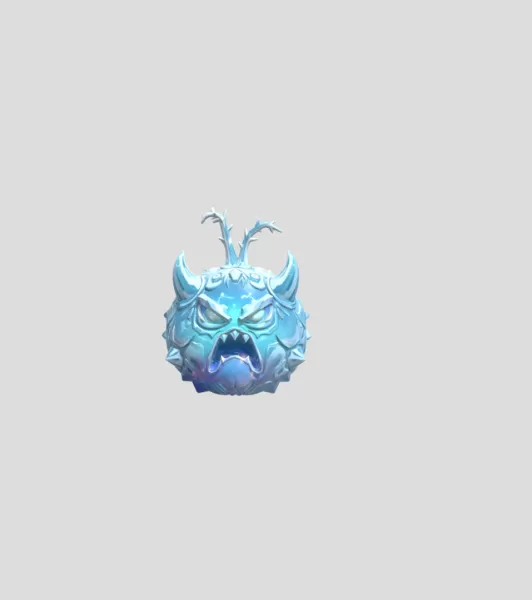 Icebound Skull - Model preview 1