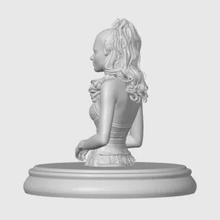Zendaya 3D Bust - Model thumbnail 5