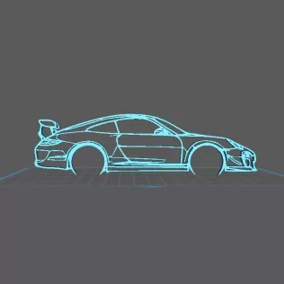 Porsche - 997 GT3 RS Wall Art