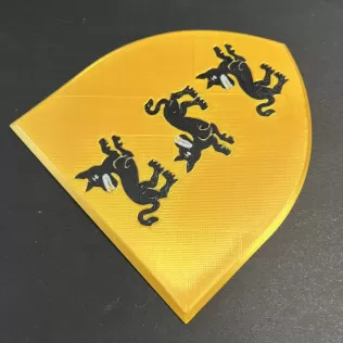 Game of Thrones Sigil of House Clegane Coaster - Model thumbnail 4