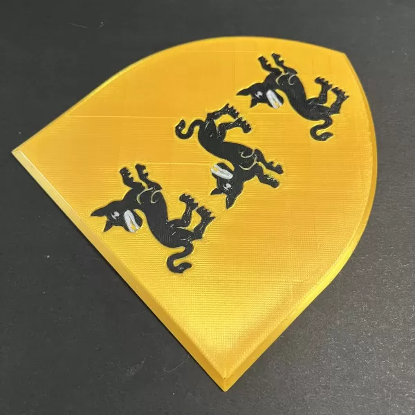 Game of Thrones Sigil of House Clegane Coaster - Model preview 4