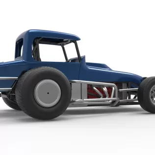 Vintage Sprint car Version 2 Scale 1:25 - Model thumbnail 21