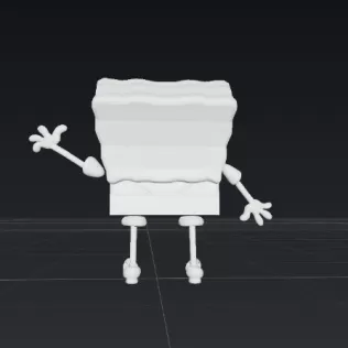 🍍 Bob Esponja – Figura Fan Art 3D para Impresión - Model thumbnail 3