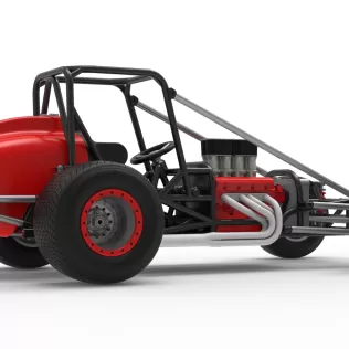 Dirt Silver Crown Champ car Base Scale 1:25 - Model thumbnail 21