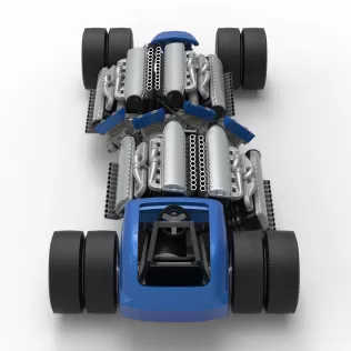 Vintage AWD Dragster Scale 1:25 - Model thumbnail 17