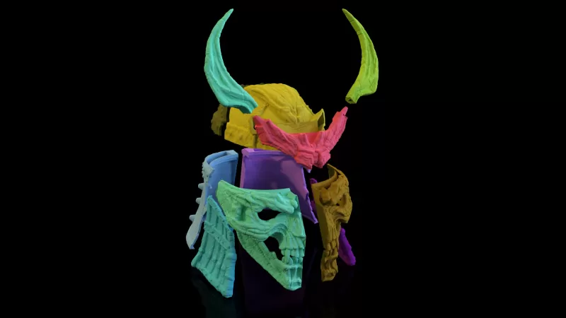 Mortal Kombat 2 Shao Kahn Popcorn - Model preview 8