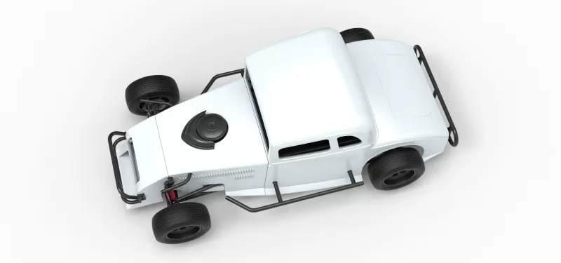 Canadian vintage modified stock car Scale 1:25 - Model preview 4