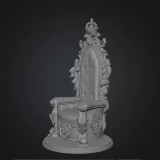 King thron - Model thumbnail 2