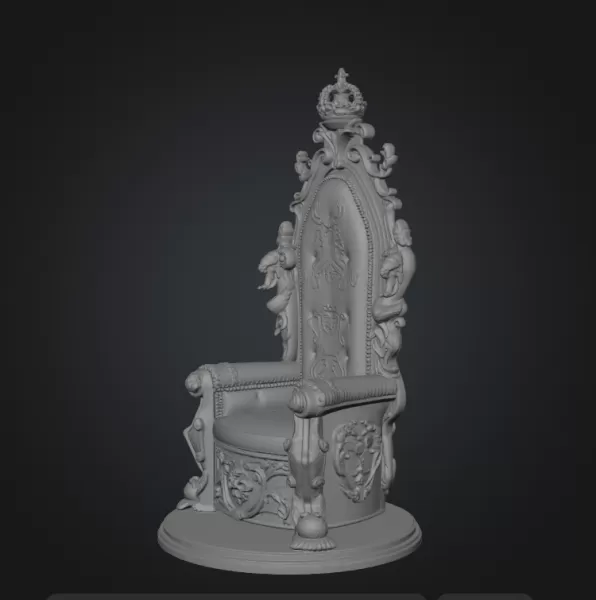 King thron - Model preview 2