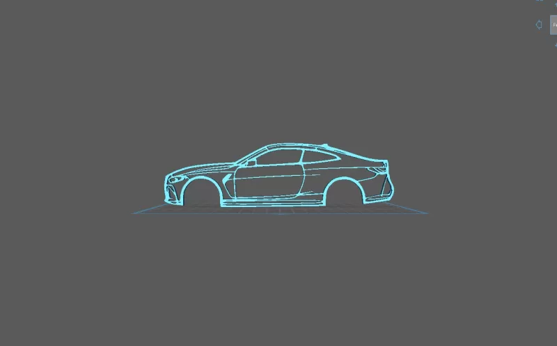 BMW - G82 M4 2022 Wall Art - Model preview 1