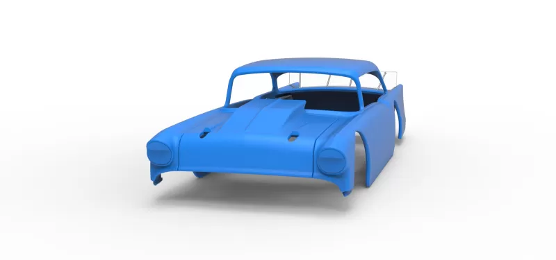 Shell of Vintage Asphalt Modified stock car V9 Scale 1:25 - Model preview 4