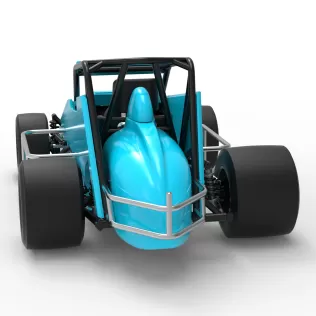 Pavement Sprint car Version 2 Scale 1:25 - Model thumbnail 14