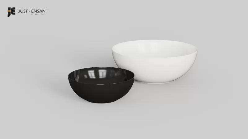 Porcelain Bowl Set - Model preview 3