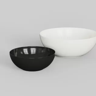 Porcelain Bowl Set - Model thumbnail 3