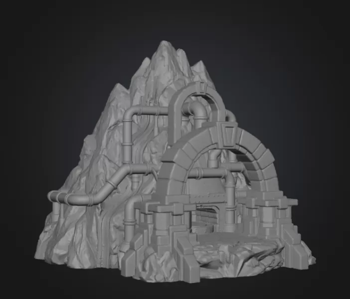Dwarven Lava Forge STL File for 3D Print - Model preview 15