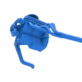 Engine of Vintage Asphalt Modified stock car Scale 1:25 - Model thumbnail 3