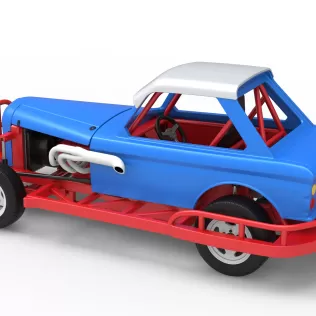 New Zealand Vintage Stock car Scale 1:25 - Model thumbnail 12