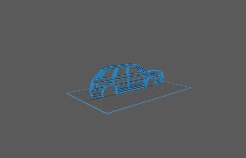 Audi - RS2 1993 Wall Art - Model preview 2