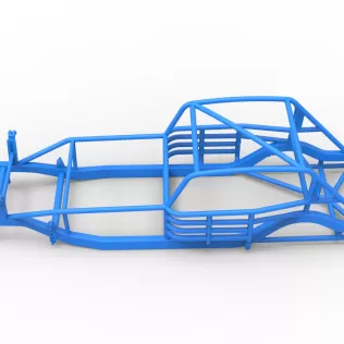 Frame of Vintage Asphalt Modified stock car Scale 1:25 - Model thumbnail 7