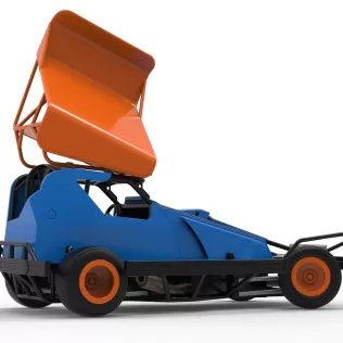 BriSCA Formula 1 Stock Car for Dirt while turning V2 Scale 1:25 - Model thumbnail 21