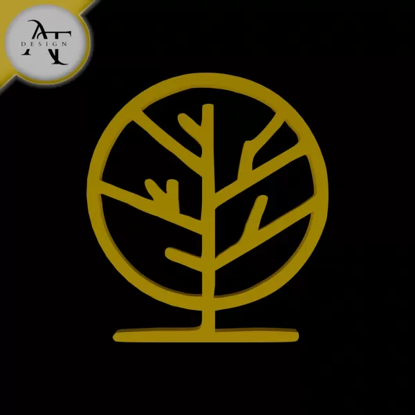 Simple Tree Symbol - 2D Art - Model preview 1