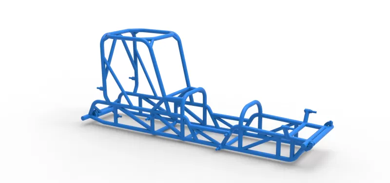 Frame of Dirt Silver Crown Champ car Version 2 Scale 1:25 - Model preview 15