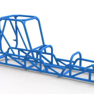 Frame of Dirt Silver Crown Champ car Version 2 Scale 1:25 - Model thumbnail 15