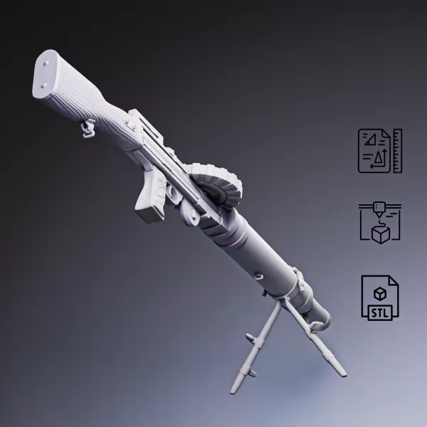 Lewis Light Machine Gun #RoZ - Model preview 2