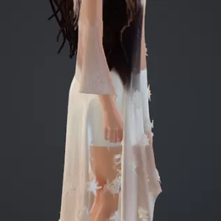 Frau im durchsichtigen kleid - Model thumbnail 2