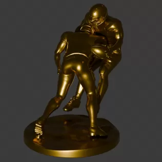 PACK OF 4 POSITIONS - 3D AMERICAN SOCCER PLAYERS - Model thumbnail 14