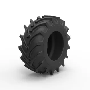 Tractor tire 37 Scale 1:25 - Model thumbnail 2