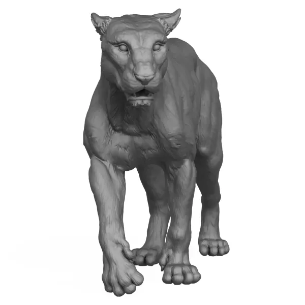 3D Printable Wild Animal Leopard - Model preview 2