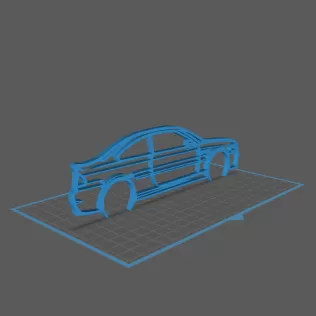 BMW - M3 CSL E46 Wall Art - Model thumbnail 1