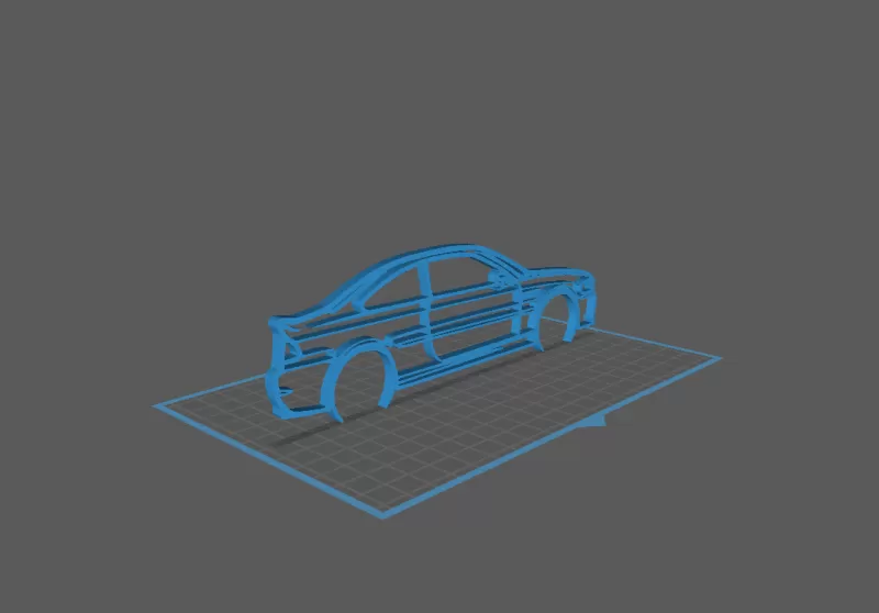 BMW - M3 CSL E46 Wall Art - Model preview 1