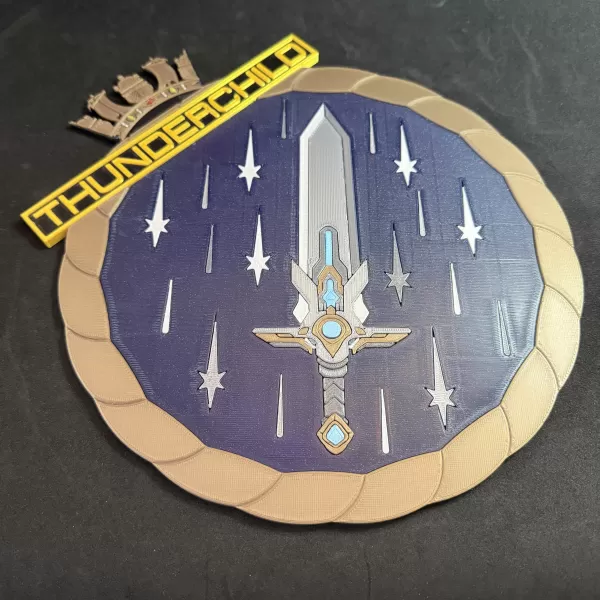 HMS Thunderchild AD01 Ship's Badge Wall Plaque - Model preview 5