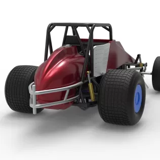 Vintage Dirt Silver Crown Car Scale 1:25 - Model thumbnail 18