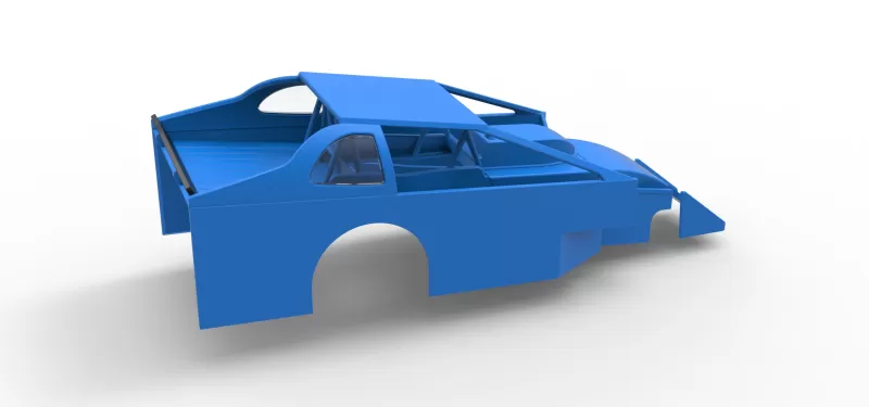 Shell of Northeast Dirt Modified stock car Version 2 Scale 1:25 - Model preview 14