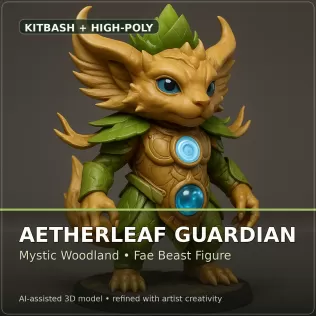 Verdant Fantasy Creatures – High-Poly Character Collection - Model thumbnail 12