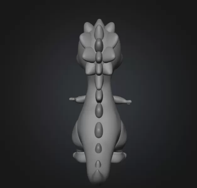 Kawaii dinosaur - Model preview 3