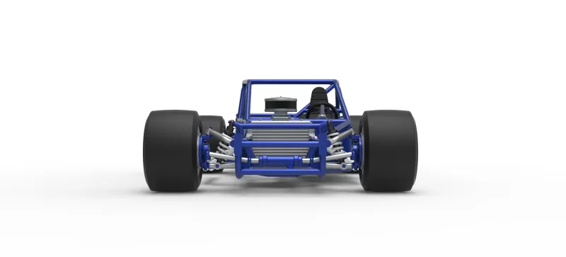 Vintage Asphalt Modified stock car Base V6 Scale 1:25 - Model preview 7