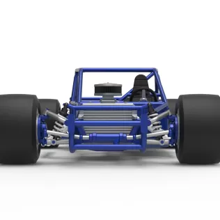 Vintage Asphalt Modified stock car Base V6 Scale 1:25 - Model thumbnail 7