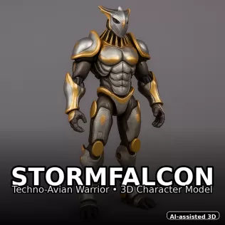 Emberforge Guardians — High-Poly Kitbash Character Pack (10 Mode - Model thumbnail 18