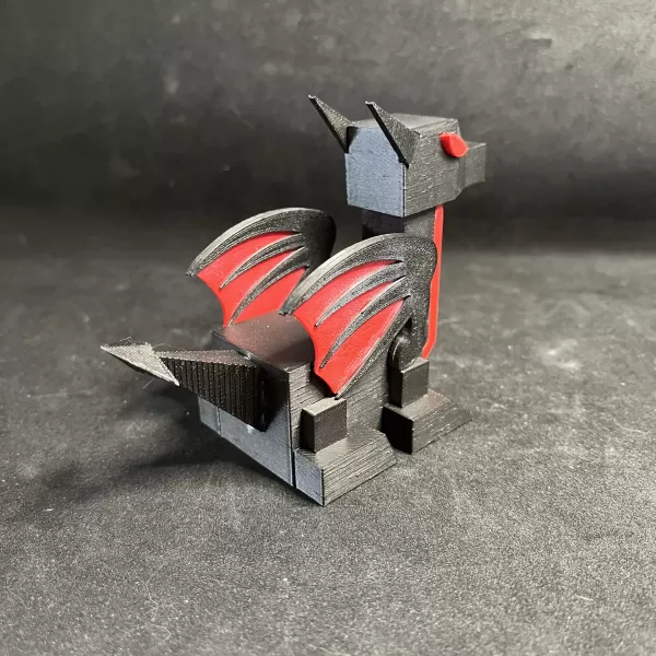 Low Poly Baby RoboDragon - Model preview 4