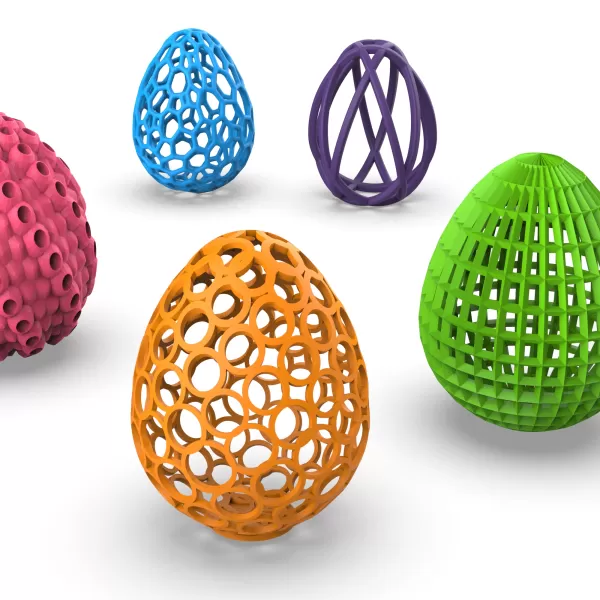 Easter Eggs 10 pcs. Set, Easter Egg Gift, 3D Printing for - Model preview 1