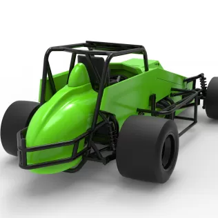 Pavement Silver Crown Car Version 3 Scale 1:25 - Model thumbnail 18