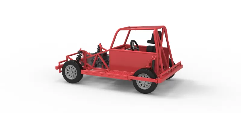 New Zealand Ministock car Base Version 3 Scale 1:25 - Model preview 12