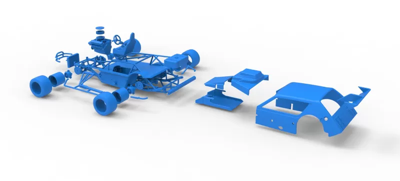 Vintage Asphalt Modified stock car V10 Scale 1:25 - Model preview 29