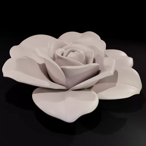 Gardenia Flower Candle Printable 3D Model - Model preview 2