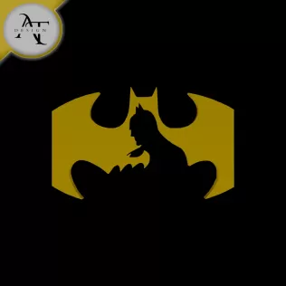 Batman - Superhero - Silhouette - 2D Wall Art Decor