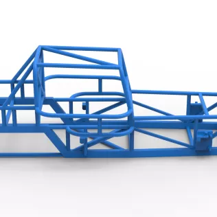 Frame of Vintage Dirt Modified stock car Version 6 Scale 1:25 - Model thumbnail 14